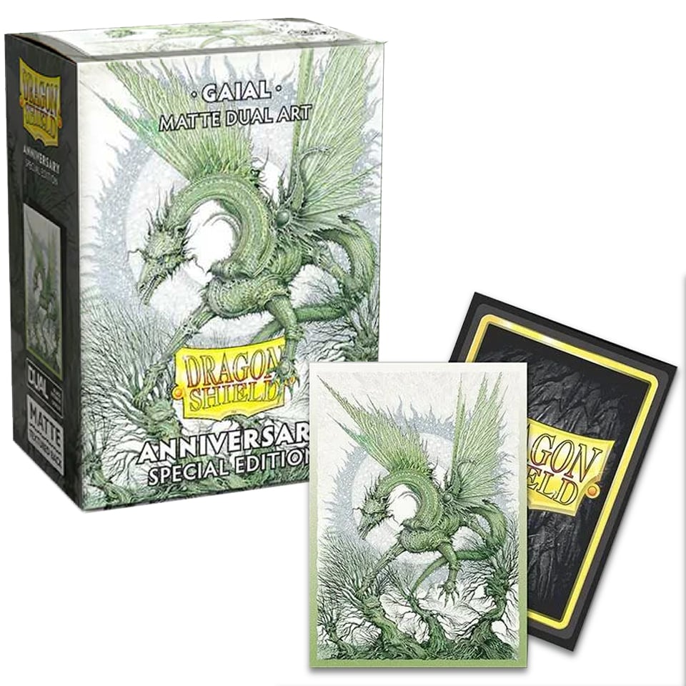 Dragon Shield - 100 Matte Dual Sleeves - Anniversay Special Edition - GAIAL - La Fenice Store TCG e Giochi