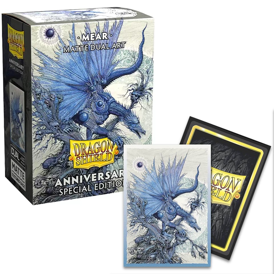 Dragon Shield - 100 Matte Dual Sleeves - Anniversay Special Edition - MEAR - La Fenice Store TCG e Giochi