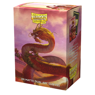 Dragon Shield - 100 Matte Sleeves Regular Dual Art - YEAR OF THE WOOD DRAGON 2024 - La Fenice Store TCG e Giochi