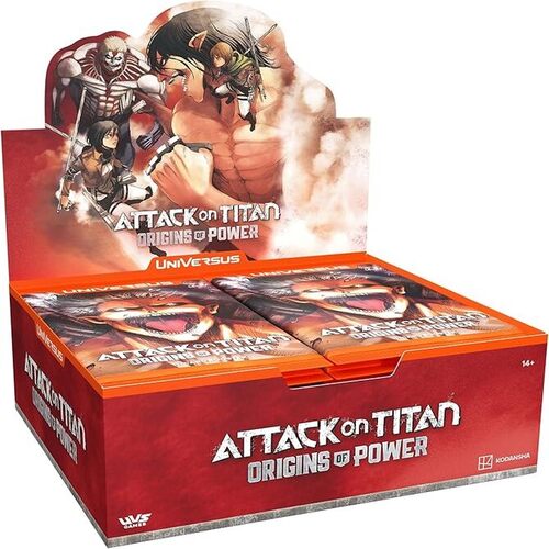 Attack on Titan - ORIGINS OF POWER - Booster Display Box da 24 buste - Universus CCG - ENG - La Fenice Store TCG e Giochi