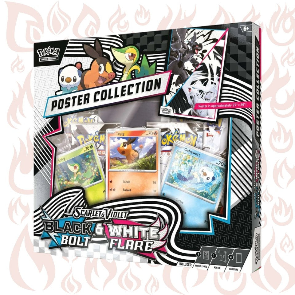 Pokemon Scarlatto & Violetto - Luce Nera & Fuoco Bianco: Unova Poster Collection - ENG - La Fenice Store TCG e Giochi