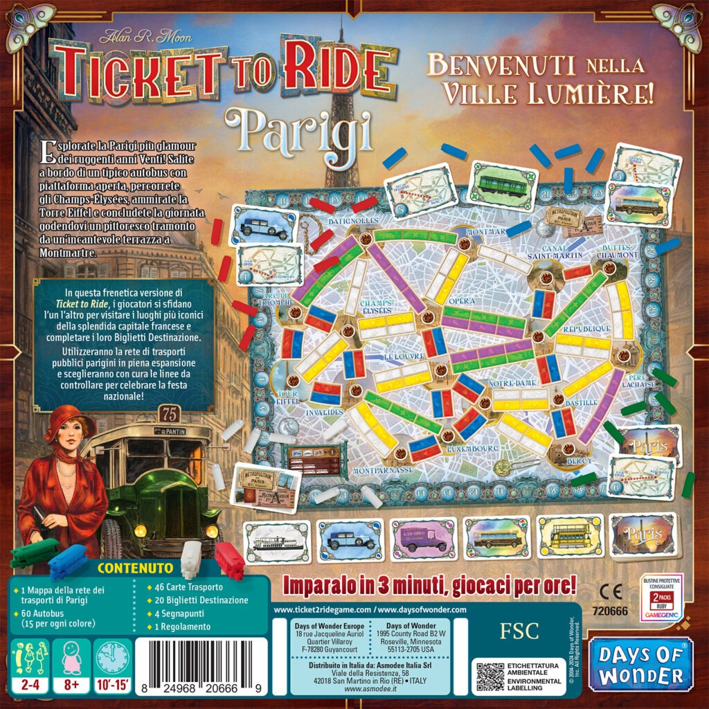 TICKET TO RIDE - PARIGI - La Fenice Store TCG e Giochi