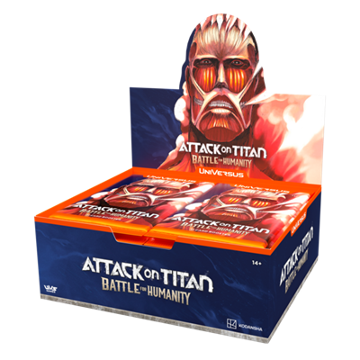 Attack on Titan – Kampf um die Menschheit – 24er-Booster-Displaybox – Universus CCG – ENG