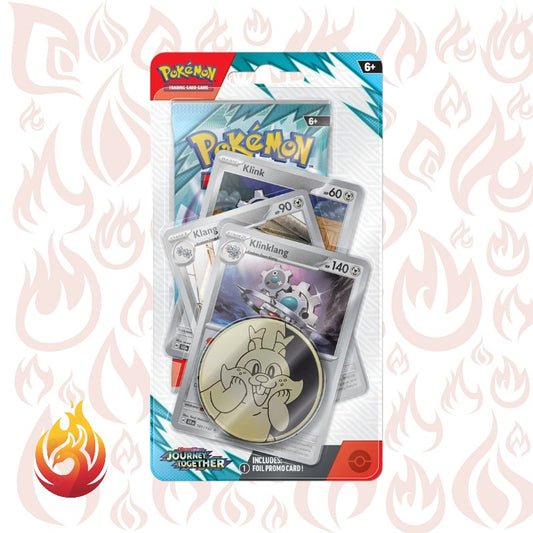 Pokemon - PKM Avventure Insieme (Journey Together) Scarletto & Violetto - Premium Checklane Blister 1 Busta: Klinklang  - ENG