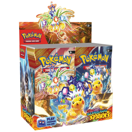 Pokemon - PKM Box di buste di Scintille Folgoranti (Surging Sparks) Scarletto & Violetto - Box da 36 buste - ITA - La Fenice Store TCG e Giochi